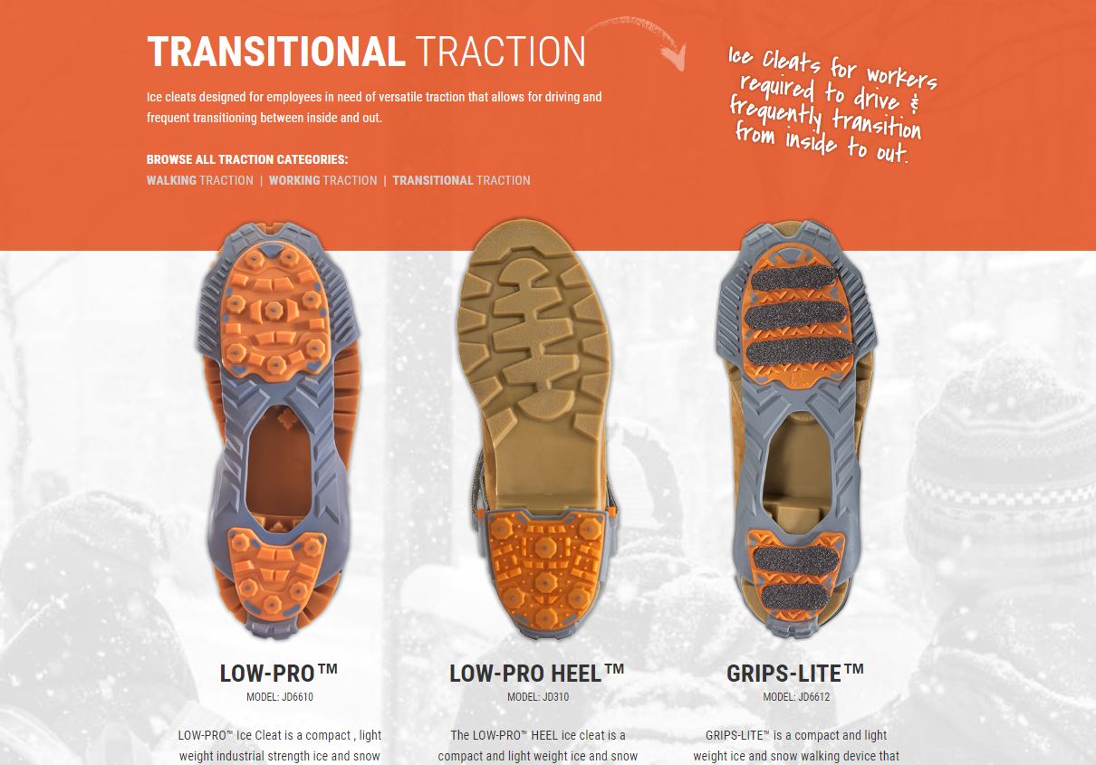 Ice Cleats to Wear Inside & While Driving Transitional Traction Winter Walking